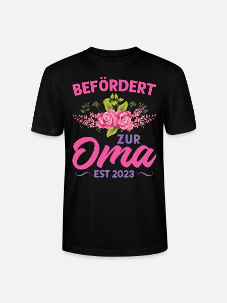 Grossmutter Oma Omas Geschenk - Stanley/Stella Unisex Bio-T-Shirt CRAFTER - Schwarz