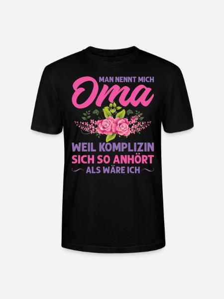 Grossmutter Oma Omas Geschenk - Stanley/Stella Unisex Bio-T-Shirt CRAFTER - Schwarz