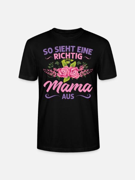 Mutter Mama Tochter Geschenk - Stanley/Stella Unisex Bio-T-Shirt CRAFTER - Schwarz