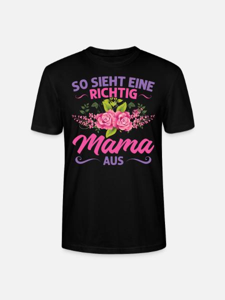 Mutter Mama Tochter Geschenk - Stanley/Stella Unisex Bio-T-Shirt CRAFTER - Schwarz