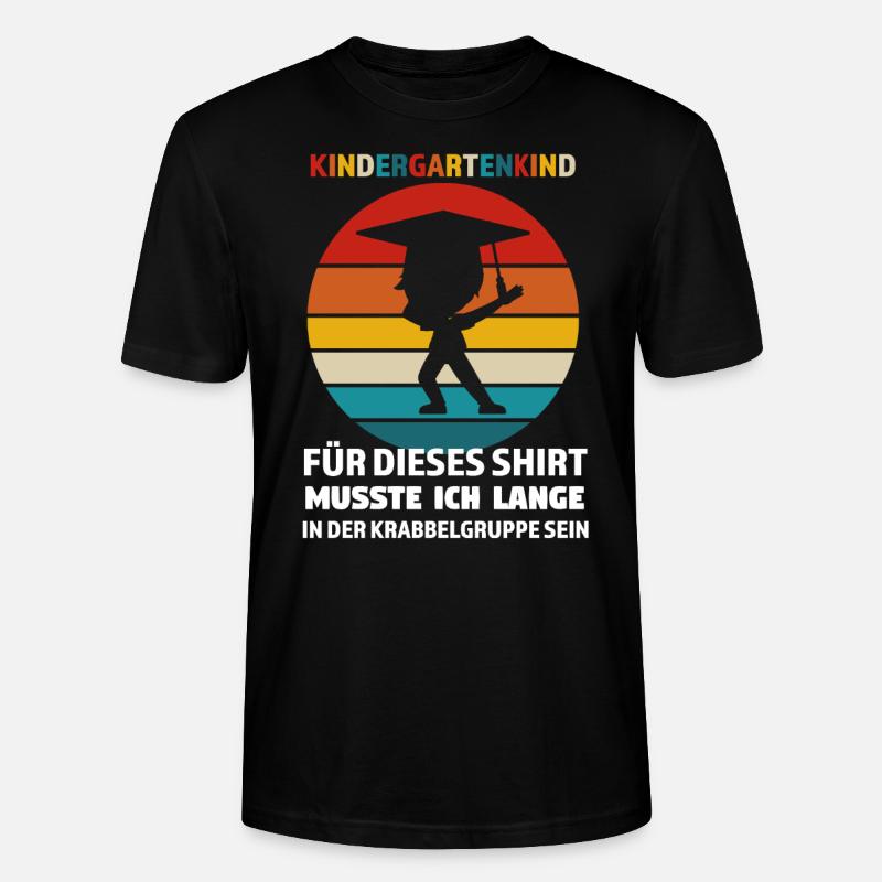 Kindergarten Anfang Kindergartenkind Geschenk - Stanley/Stella Unisex Bio-T-Shirt CRAFTER - Schwarz