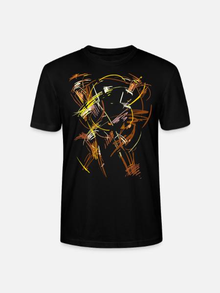 Mystical Abstract - Stanley/Stella CRAFTER Unisex Organic T-Shirt - black