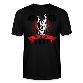 Vorschulung Vorschulkind Schule Geschenk - Stanley/Stella Unisex Bio-T-Shirt CRAFTER - Schwarz - Vorne - Alina (178cm) & Michal (187cm)