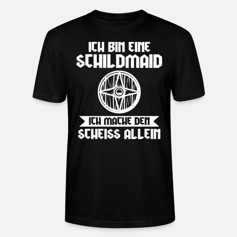 Schildmaid Wikinger Wikinger Prinzessin Geschenk - Stanley/Stella Unisex Bio-T-Shirt CRAFTER - Schwarz