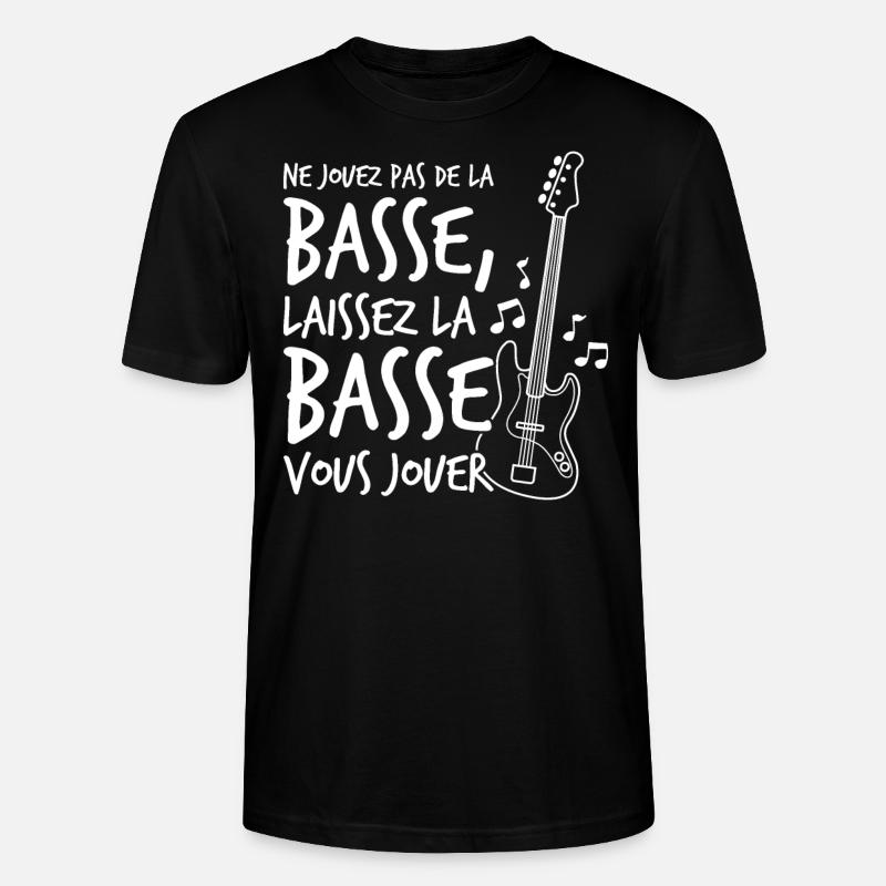 Guitar Basse Basse Guitar Geschenk - Stanley/Stella Unisex Bio-T-Shirt CRAFTER - Schwarz