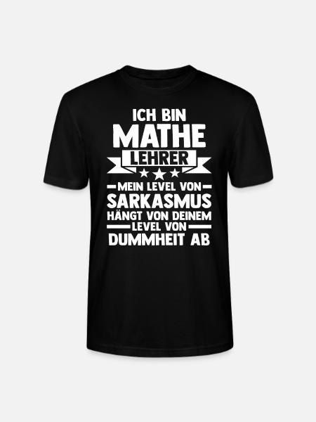 Mathelehrer Beruf Mathematiker Geschenk - Stanley/Stella Unisex Bio-T-Shirt CRAFTER - Schwarz