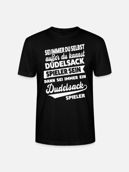 Dudelsack Musiker Sackpfeife Geschenk - Stanley/Stella Unisex Bio-T-Shirt CRAFTER - Schwarz