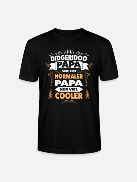 Didgeridoo Papa Didgeridoo-Spieler Geschenk - Stanley/Stella Unisex Bio-T-Shirt CRAFTER - Schwarz