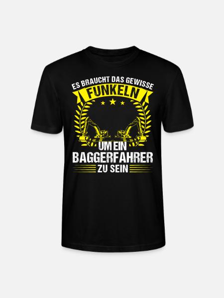 Baggerfahrer Beruf Bagger-Fahrer Geschenk - Stanley/Stella Unisex Bio-T-Shirt CRAFTER - Schwarz