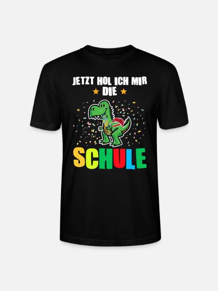 Schulkind Dino Einschulung Geschenk - Stanley/Stella Unisex Bio-T-Shirt CRAFTER - Schwarz
