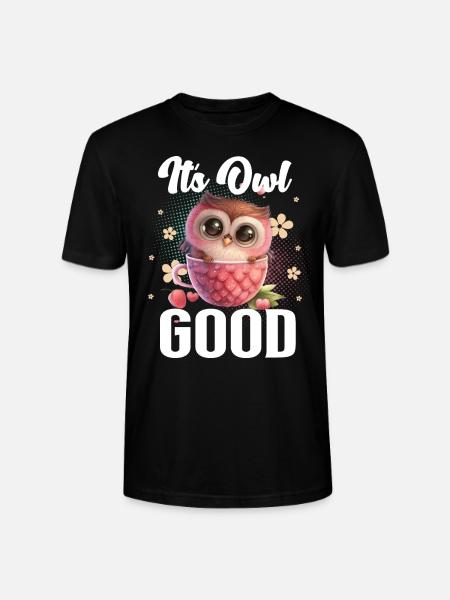 Owl Owls Its Owl Good - Stanley/Stella CRAFTER Unisex Organic T-Shirt - black