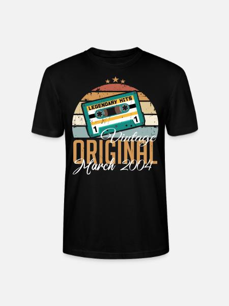 March 2004 - Birthday present - Stanley/Stella CRAFTER Unisex Organic T-Shirt - black
