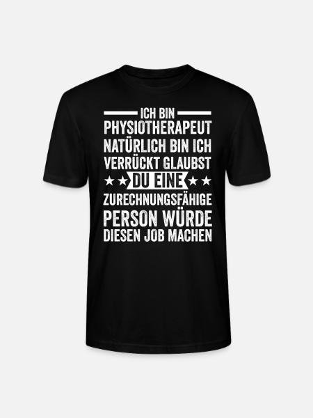 Physiotherapeut Beruf Krankengymnastik Geschenk - Stanley/Stella Unisex Bio-T-Shirt CRAFTER - Schwarz