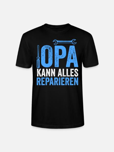 Opa Großvater Großeltern Geschenk - Stanley/Stella Unisex Bio-T-Shirt CRAFTER - Schwarz