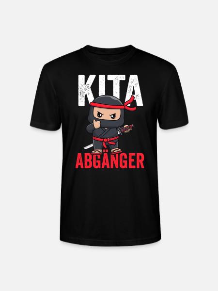 Kindergarten Ninja Kindergartenkind Geschenk - Stanley/Stella Unisex Bio-T-Shirt CRAFTER - Schwarz