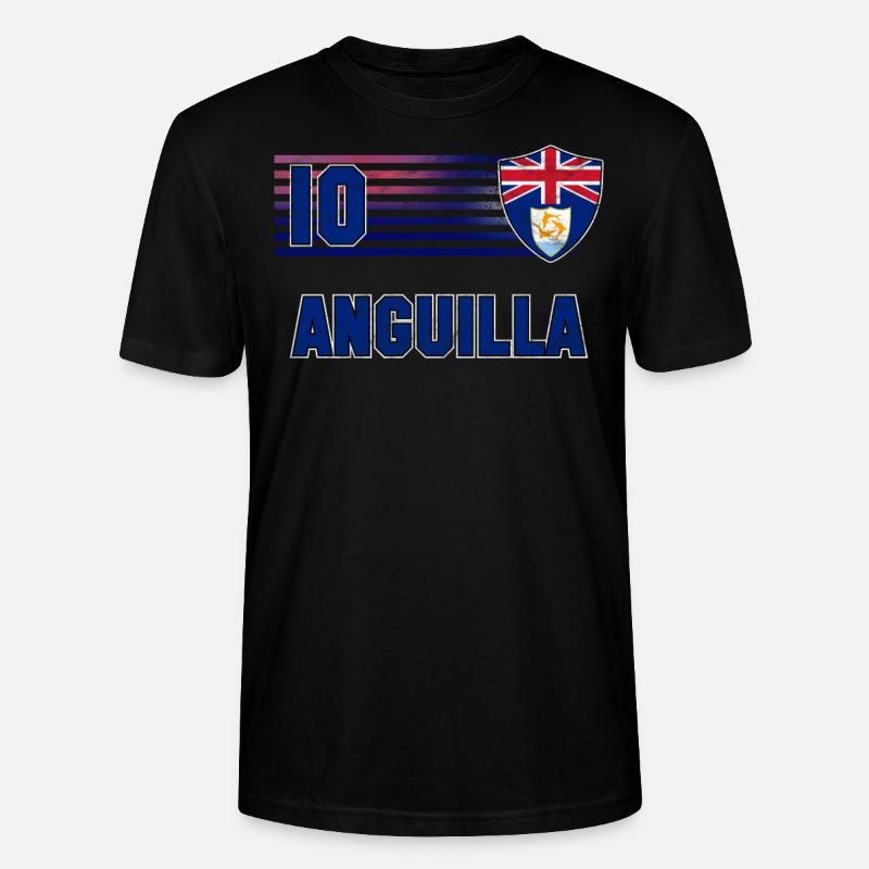 Anguilla - Stanley/Stella Unisex Bio-T-Shirt CRAFTER - Schwarz