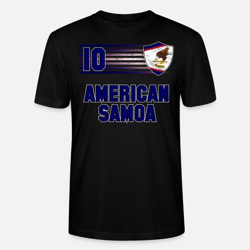 Amerikanisch-Samoa - Stanley/Stella Unisex Bio-T-Shirt CRAFTER - Schwarz