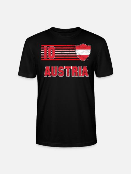 Austria - Stanley/Stella CRAFTER Unisex Organic T-Shirt - black