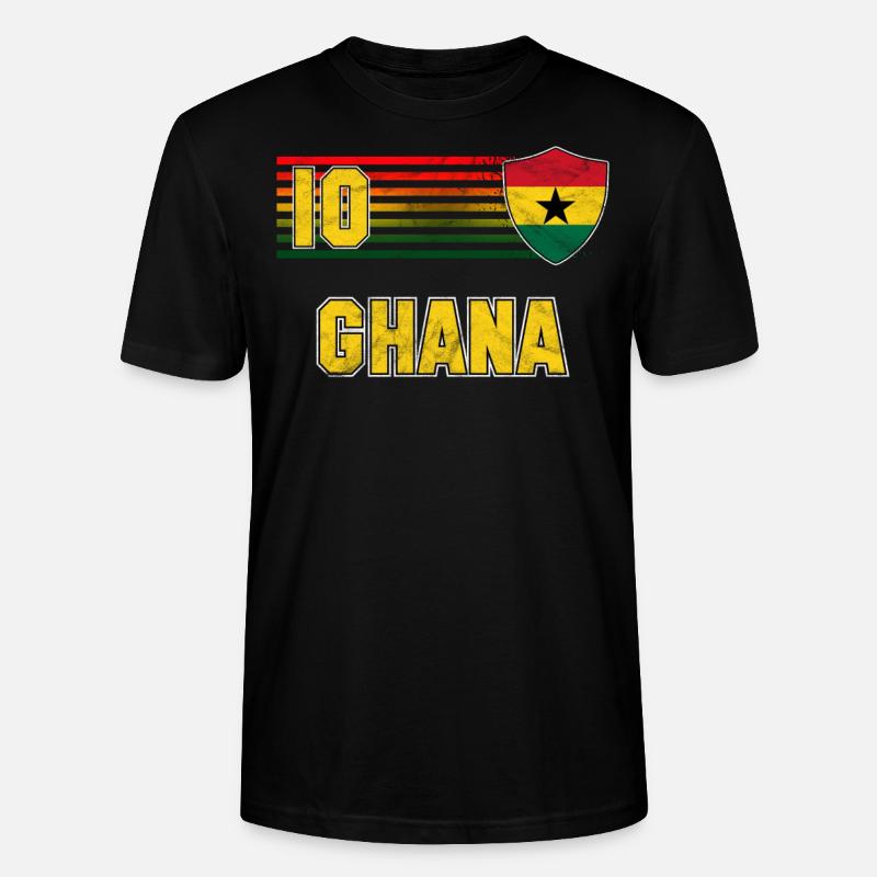 Ghana - Stanley/Stella Unisex Bio-T-Shirt CRAFTER - Schwarz