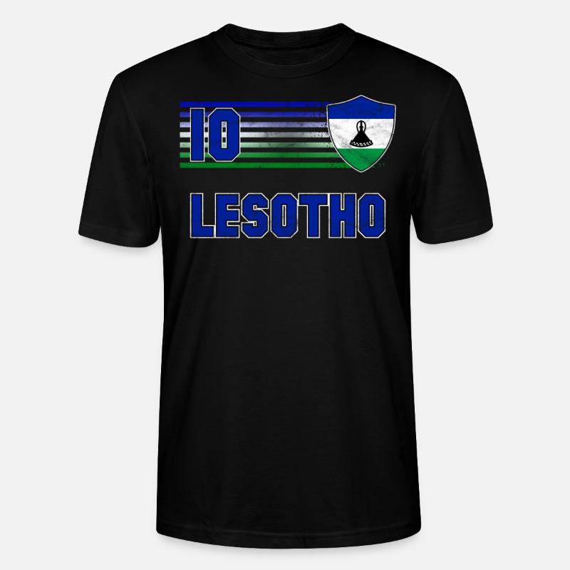 Lesotho - Stanley/Stella Unisex Bio-T-Shirt CRAFTER - Schwarz