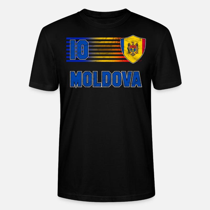 Moldawien - Stanley/Stella Unisex Bio-T-Shirt CRAFTER - Schwarz