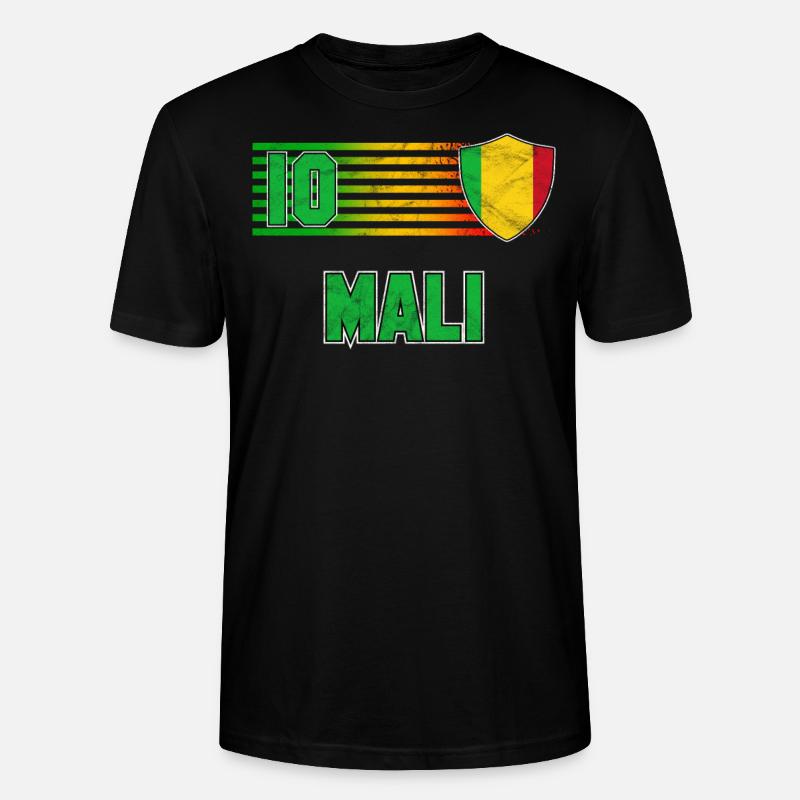 Mali - T-shirt bio CRAFTER Stanley Stella Unisexe - noir