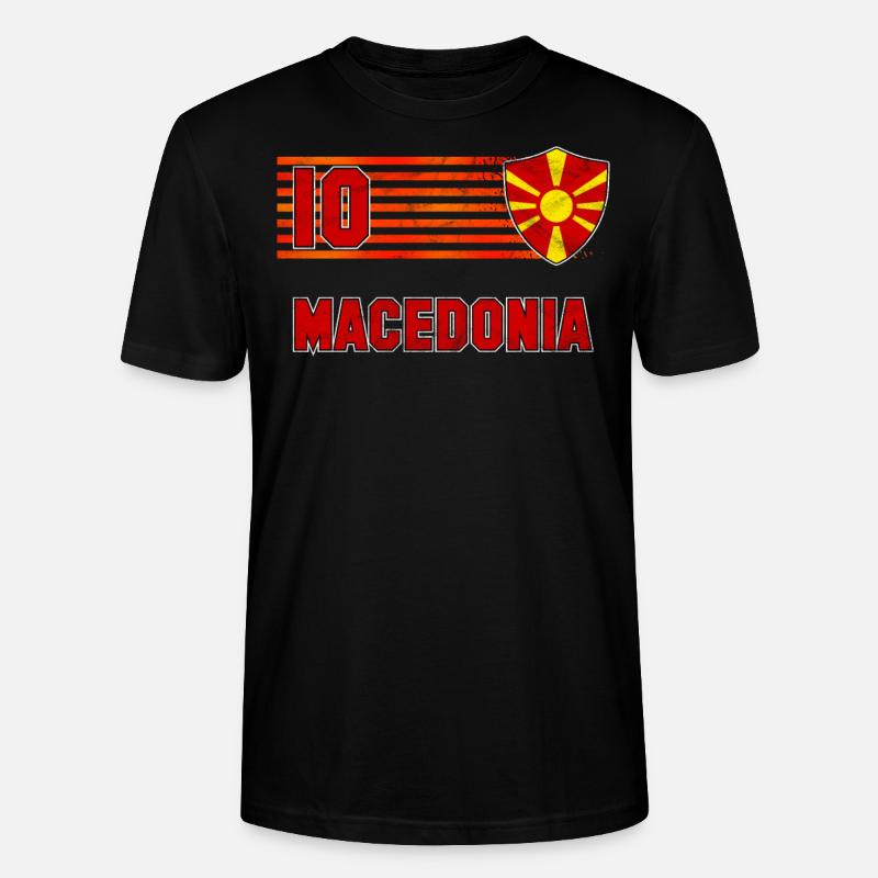 Macédoine - T-shirt bio CRAFTER Stanley Stella Unisexe - noir