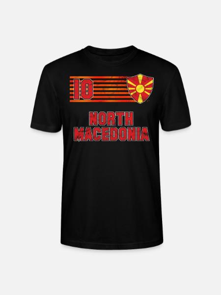 North Macedonia - Stanley/Stella CRAFTER Unisex Organic T-Shirt - black