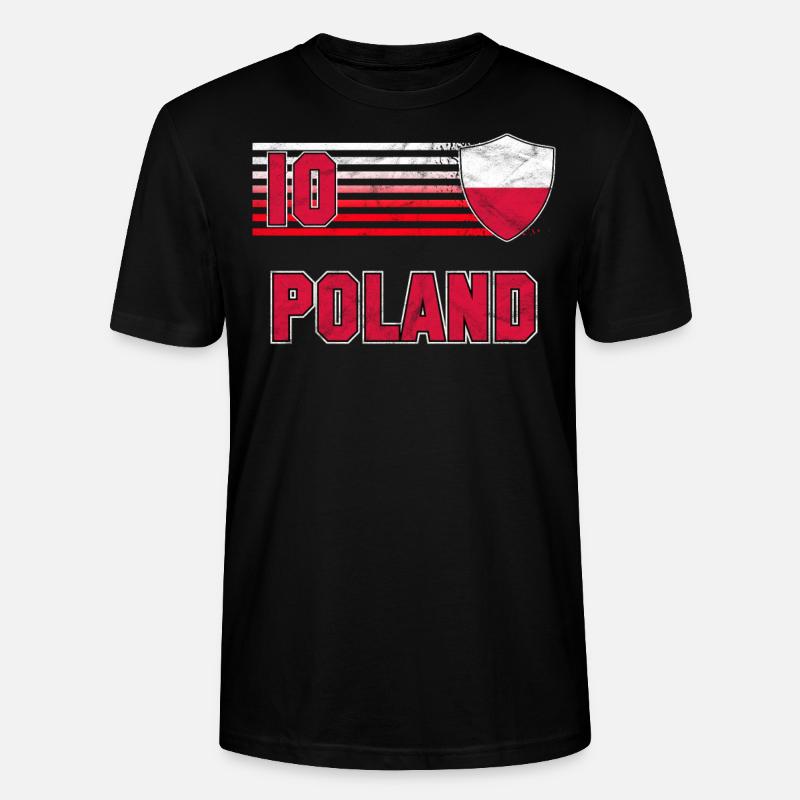 Polen - Stanley/Stella Unisex Bio-T-Shirt CRAFTER - Schwarz