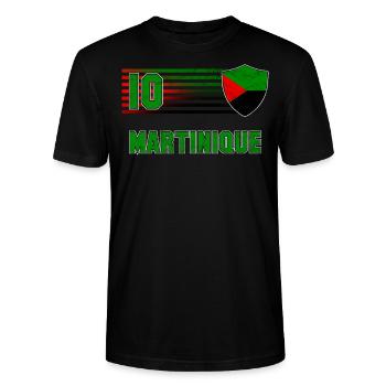 Martinique - T-shirt bio CRAFTER Stanley Stella Unisexe - noir - Devant - Alina (178cm) & Michal (187cm)