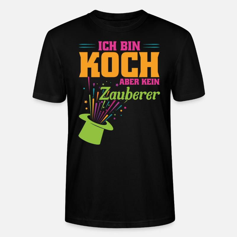 Koch Beruf Küchenchef Geschenk - Stanley/Stella Unisex Bio-T-Shirt CRAFTER - Schwarz