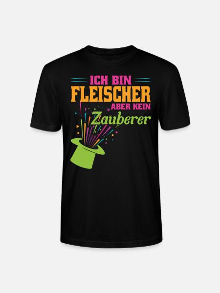 Fleischer Beruf Metzger Geschenk - Stanley/Stella Unisex Bio-T-Shirt CRAFTER - Schwarz