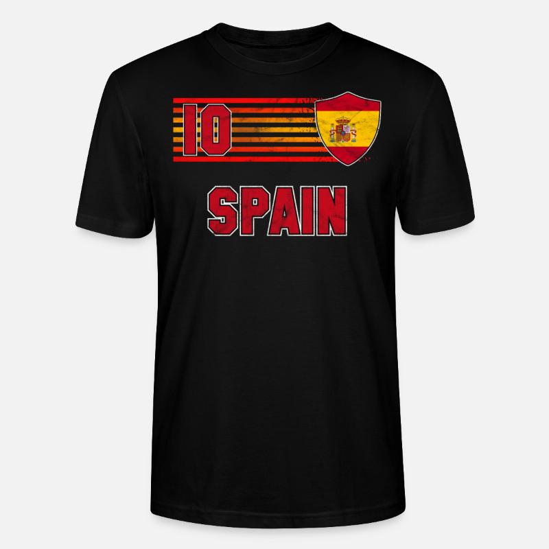 Spanien - Stanley/Stella Unisex Bio-T-Shirt CRAFTER - Schwarz
