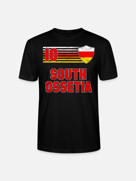 South Ossetia - Stanley/Stella CRAFTER Unisex Organic T-Shirt - black
