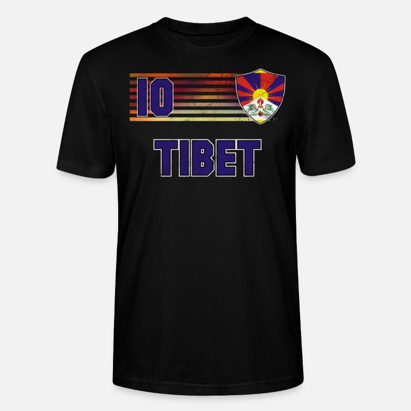 Tibet - Stanley/Stella Unisex Bio-T-Shirt CRAFTER - Schwarz