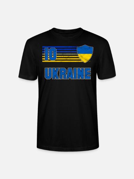 Ukraine - Stanley/Stella CRAFTER Unisex Organic T-Shirt - black