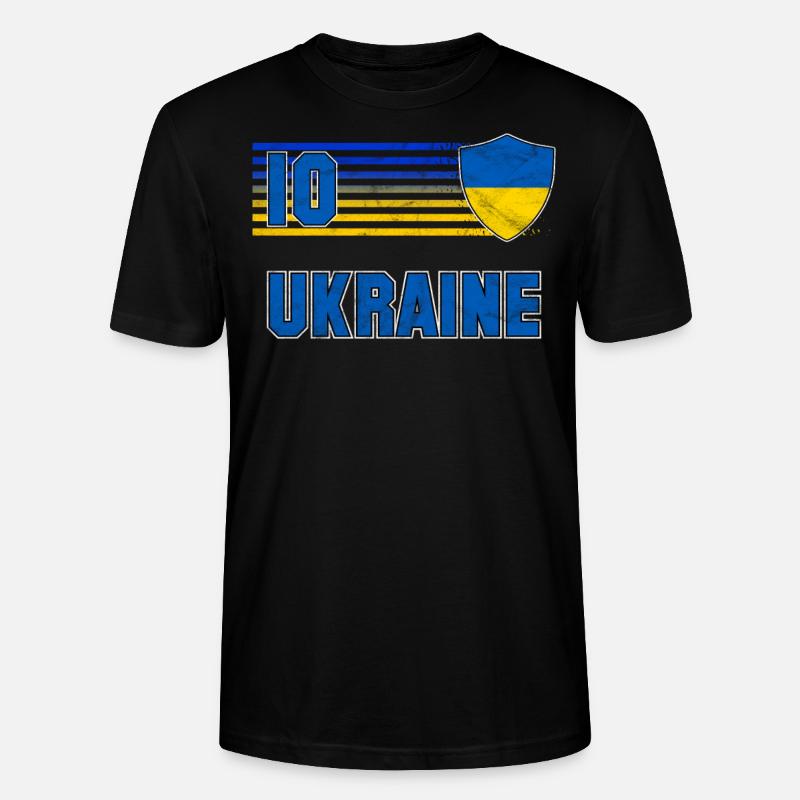 Ukraine - Stanley/Stella Unisex Bio-T-Shirt CRAFTER - Schwarz