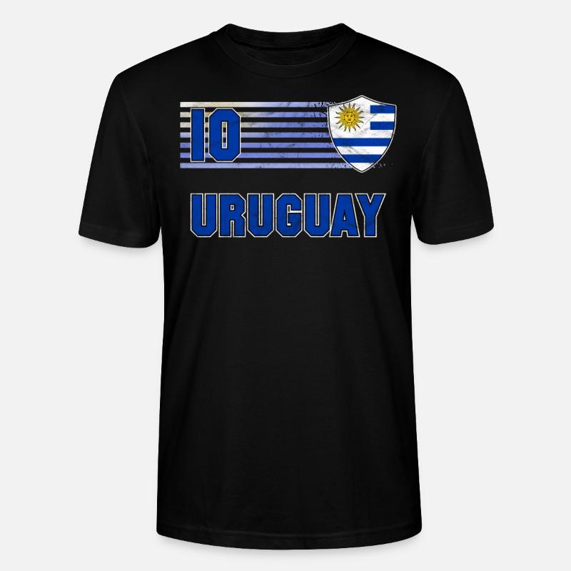Uruguay - Stanley/Stella Unisex Bio-T-Shirt CRAFTER - Schwarz