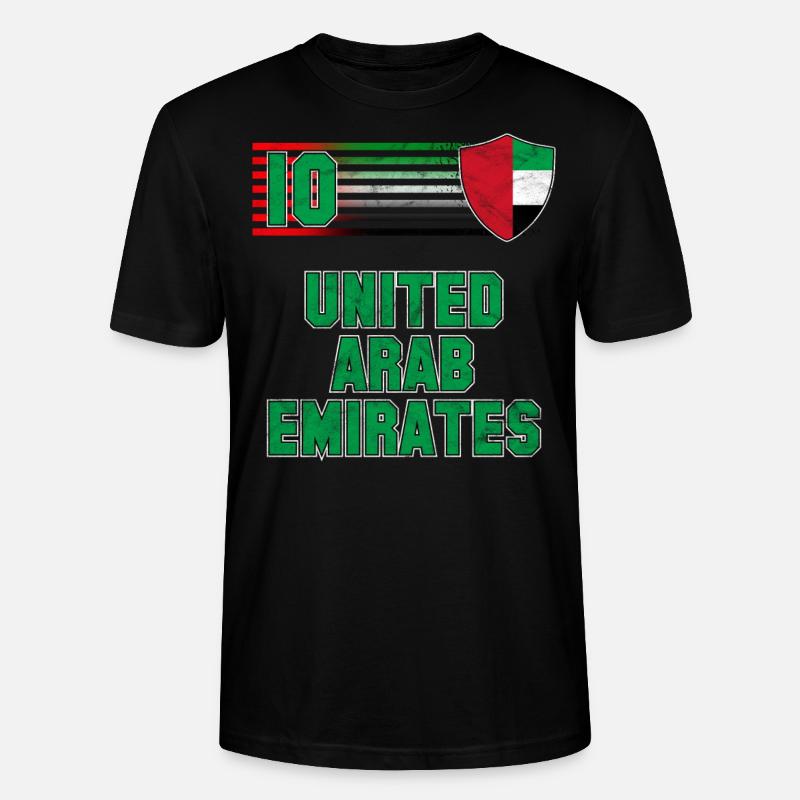 Emirats Arabes Unis - T-shirt bio CRAFTER Stanley Stella Unisexe - noir