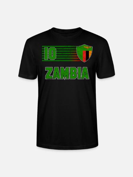 Zambia - Stanley/Stella CRAFTER Unisex Organic T-Shirt - black