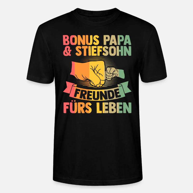 Patenonkel Patentochter Taufpate Geschenk - Stanley/Stella Unisex Bio-T-Shirt CRAFTER - Schwarz