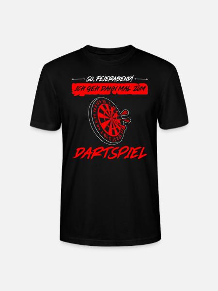 Darts Darten Darter Geschenk - Stanley/Stella Unisex Bio-T-Shirt CRAFTER - Schwarz
