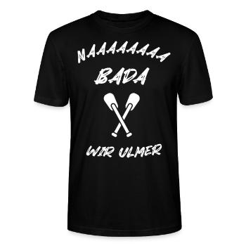 Nabada Schwörmontag in Ulm 2024 - Stanley/Stella Unisex Bio-T-Shirt CRAFTER - Schwarz - Vorne - Alina (178cm) & Michal (187cm)