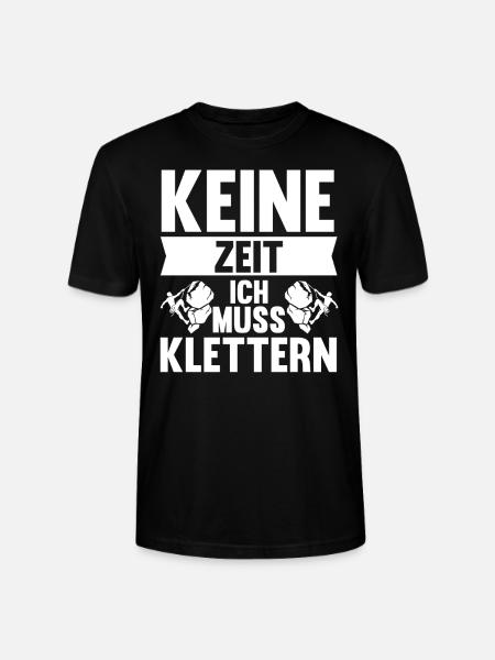 Berge Klettern Kletter Geschenk - Stanley/Stella Unisex Bio-T-Shirt CRAFTER - Schwarz