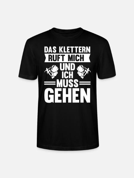 Berge Klettern Kletter Geschenk - Stanley/Stella Unisex Bio-T-Shirt CRAFTER - Schwarz