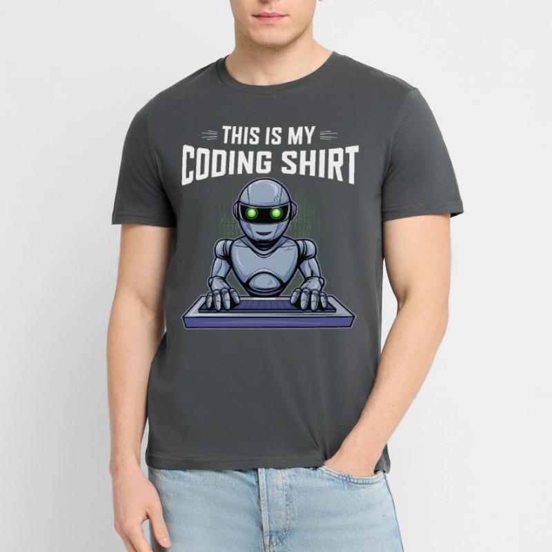 Coding Roboter | Programmierer Entwickler Geschenk Stanley/Stella Unisex Bio-T-Shirt CRAFTER
