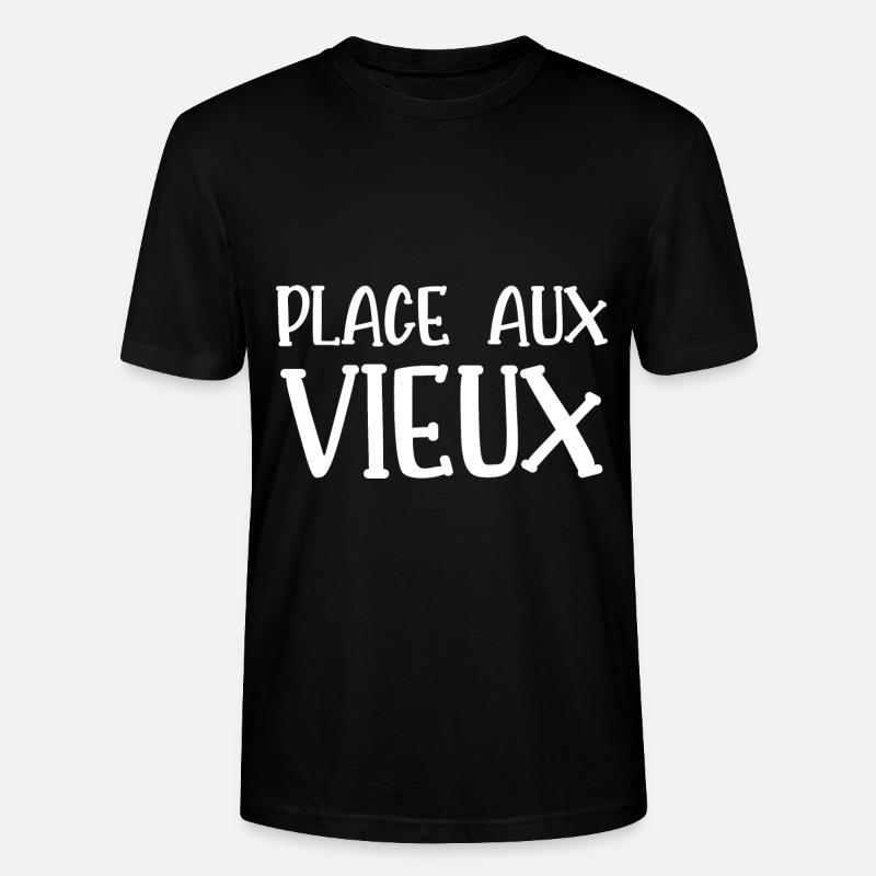 place aux vieux - T-shirt bio CRAFTER Stanley Stella Unisexe - noir