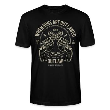 Armes - T-shirt bio CRAFTER Stanley Stella Unisexe - noir - Devant - Alina (178cm) & Michal (187cm)