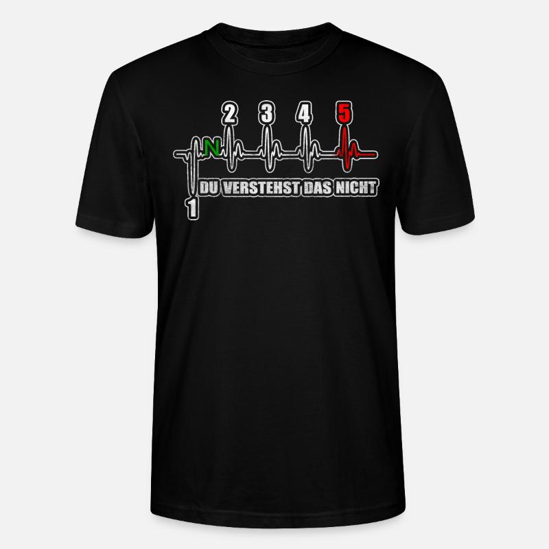 Battement de coeur de moto - Vous comprenez le pas 5 - T-shirt bio CRAFTER Stanley Stella Unisexe - noir