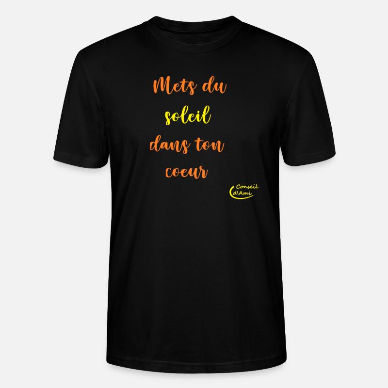 Mets du soleil - T-shirt bio CRAFTER Stanley Stella Unisexe - noir